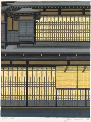 JUNICHIRO SEKINO Two color woodcuts.